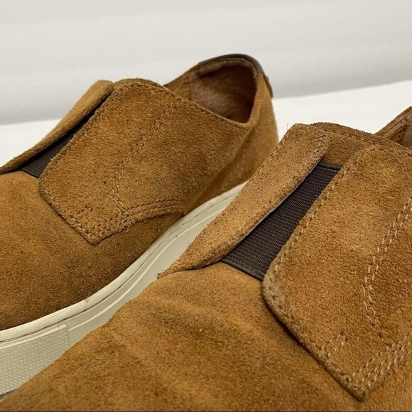 Men’s Frye Gabe Gorge Oxford Slip On Suede Sneakers in Copper - Picture 3 of 14